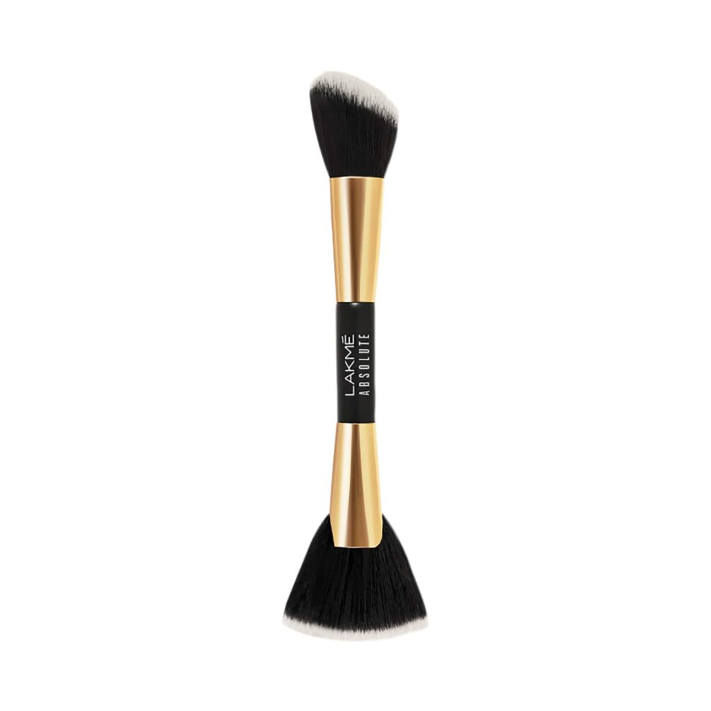 Lakme Absolute Makeup Master Tools - Dual Ended Blush and Contour Brush - Lakme