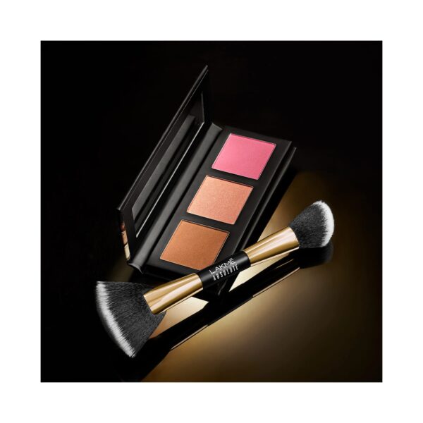 Lakme Absolute Makeup Master Tools - Dual Ended Blush and Contour Brush - Lakme
