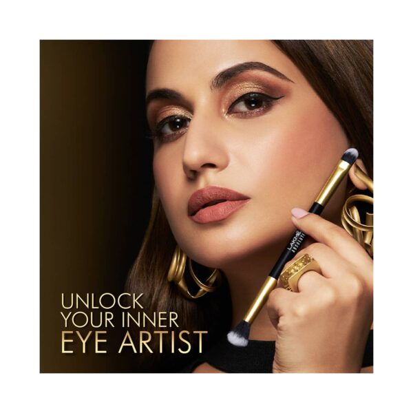 Lakme Absolute Makeup Master Tools - Dual Ended Eyeshadow Brush - Lakme