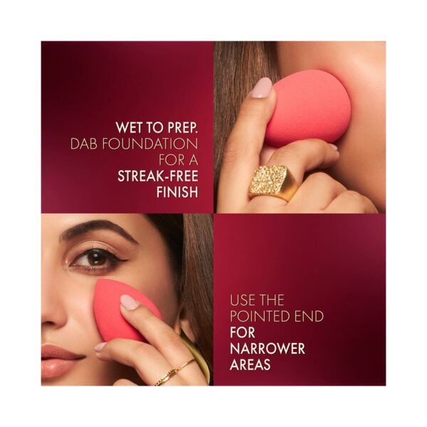 Lakme Absolute Makeup Master Tools - Dual Ended Sided Beauty Blender - Lakme