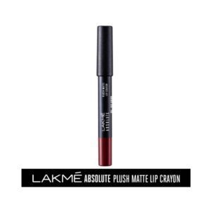 Lakme Absolute Plush Matte Lip Crayon - 303 Foxy Brown (2.8g) - Lakme
