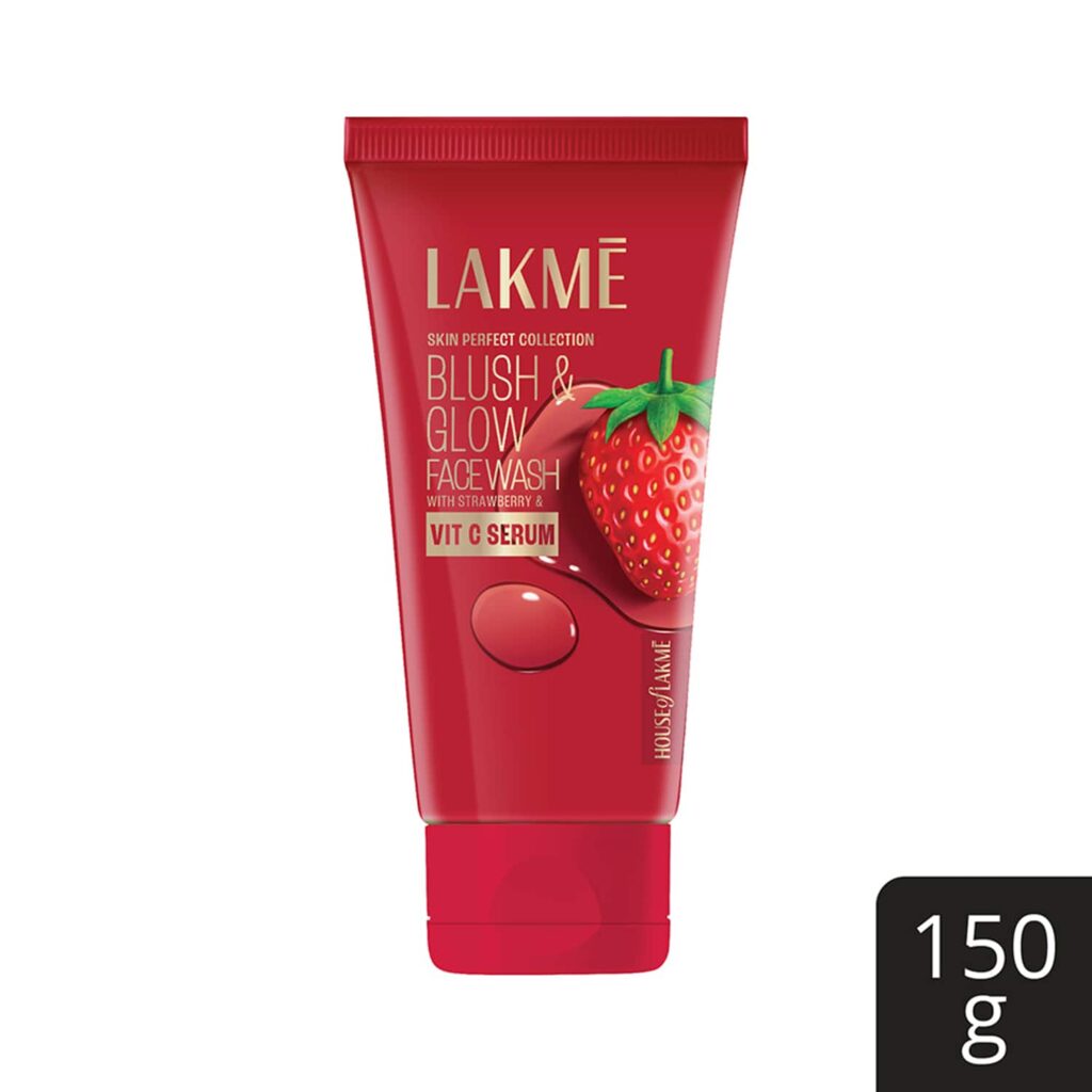 Lakme Blush And Glow Strawberry Blast Gel Face Wash (150g) - Lakme