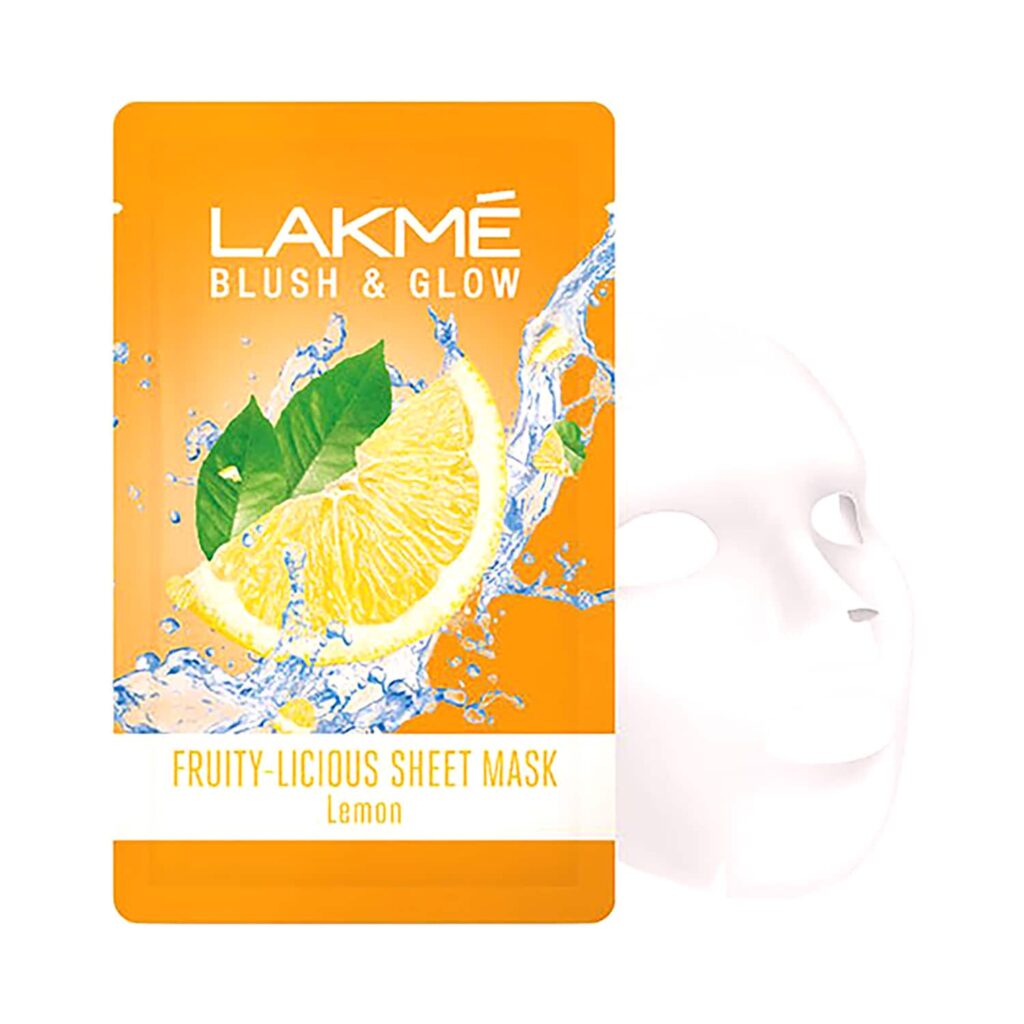 Lakme Blush & Glow Lemon Sheet Mask (25ml) - Lakme