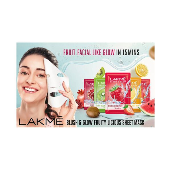 Lakme Blush & Glow Pomegranate Sheet Mask (25ml) - Lakme