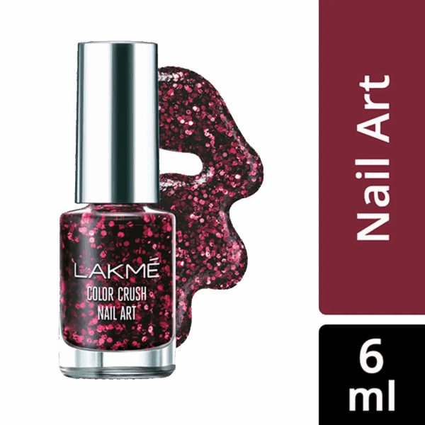 Lakme Color Crush Nail Art - G4 + Nail Polish Remover Combo - Lakme