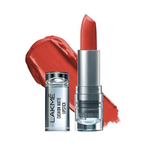 Lakme Cushion Matte Lipstick - Brown Chili (4.5g) - Lakme