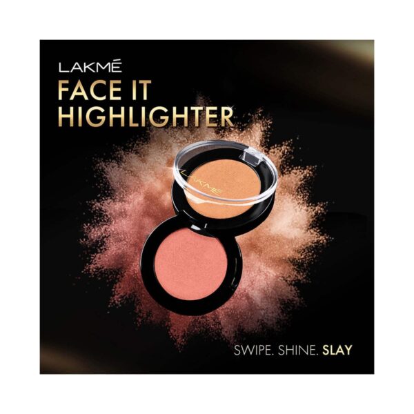 Lakme Face It Highlighter - H2 Gold (4g) - Lakme