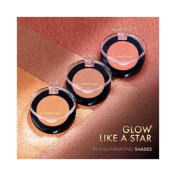 Lakme Face It Highlighter - H2 Gold (4g) - Lakme