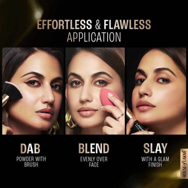 Lakme Forever Matte Face Powder Matte Finish Oil Cointrol for Rosy Glow Warm - Pink (40 g) - Lakme