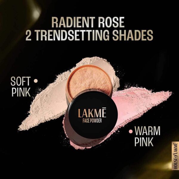 Lakme Forever Matte Face Powder Matte Finish Oil Cointrol for Rosy Glow Warm - Pink (40 g) - Lakme