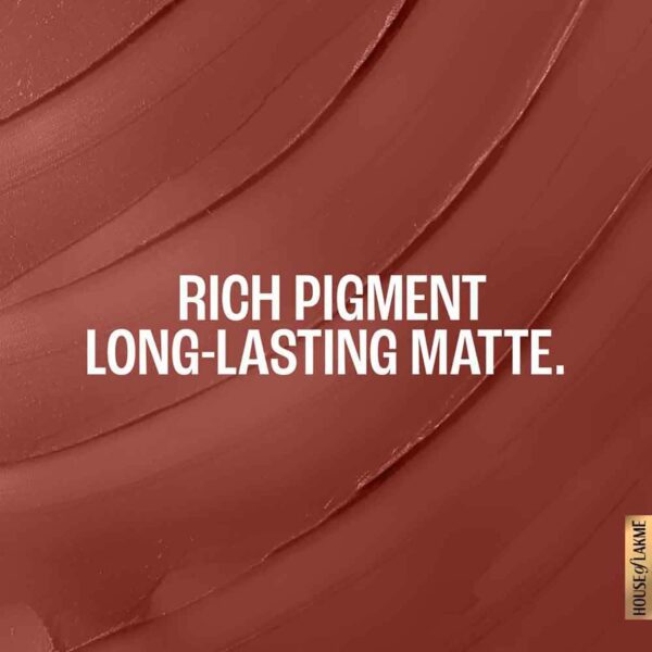 Lakme Forever Matte Lipstick Made with French Rose Oil Extracts - Brown Sugar (4.5 g) - Lakme