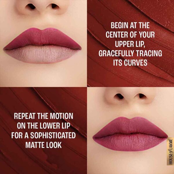Lakme Forever Matte Lipstick Made with French Rose Oil Extracts - Pink Geranium (4.5 g) - Lakme