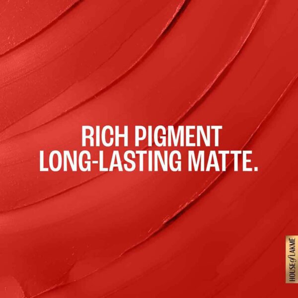 Lakme Forever Matte Lipstick Made with French Rose Oil Extracts - Red Rose (4.5 g) - Lakme