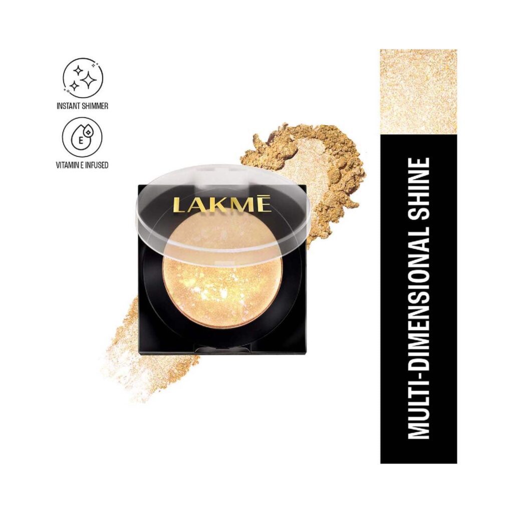 Lakme Glitterati Marble Highlighter - 01 Gold Goddess (7 g) - Lakme