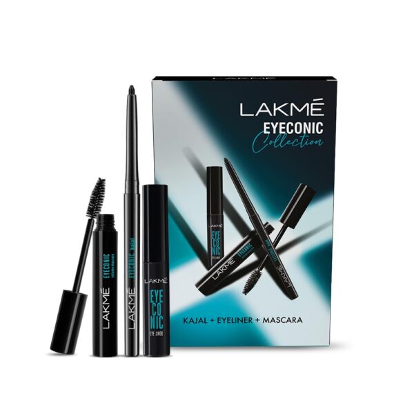 LAKMÉ Glossy Liquid Eyeconic Collection - Eye Regime Kit, Black