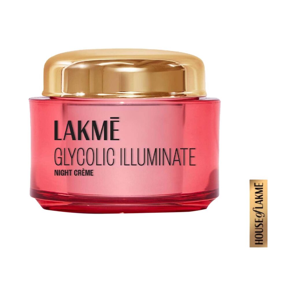 Lakme Illuminate Night Cream With Glycolic Acid & 1% Niacinamide For Skin Cell Regeneration (15g) - Lakme