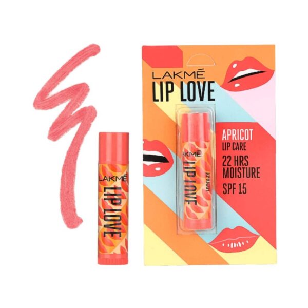 Lakme Lip Love Chapstick Lip Balm - Apricot (4.5g) - Lakme