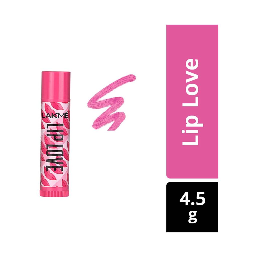 Lakme Lip Love Chapstick Lip Balm - Strawberry (4.5g) - Lakme