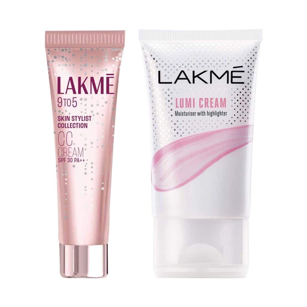 Lakme Lumi Moisturizer + 9 to 5 CC Cream Beige Combo - Lakme