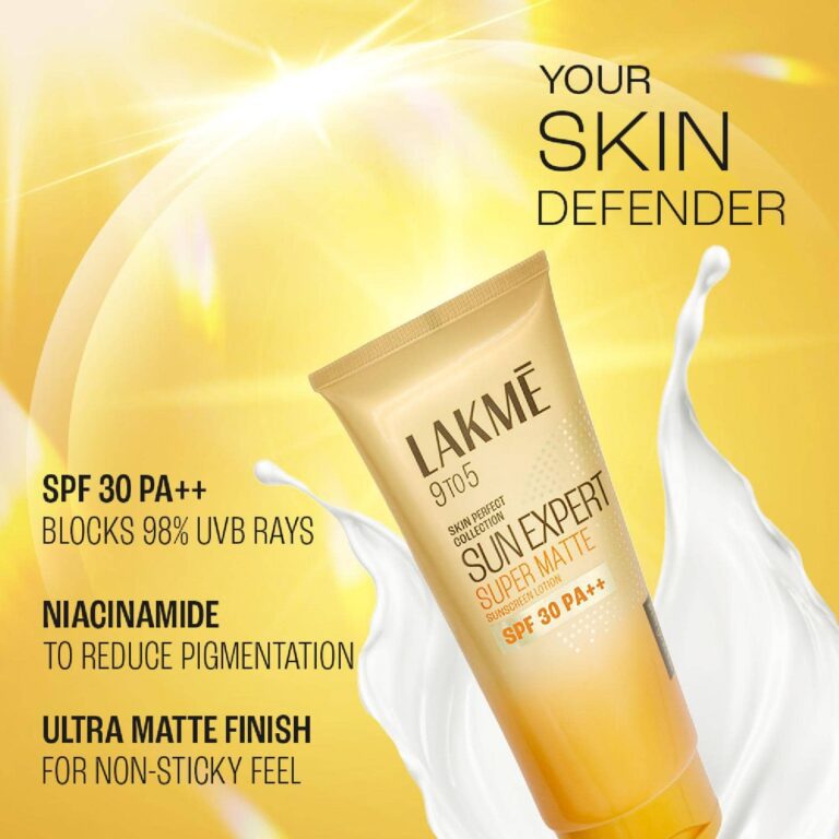 Lakme Matte Sunscreen SPF 30 PA++, Niacinamid, UVA/B Protection, For Normal To Oily Skin (50 ml) - Lakme