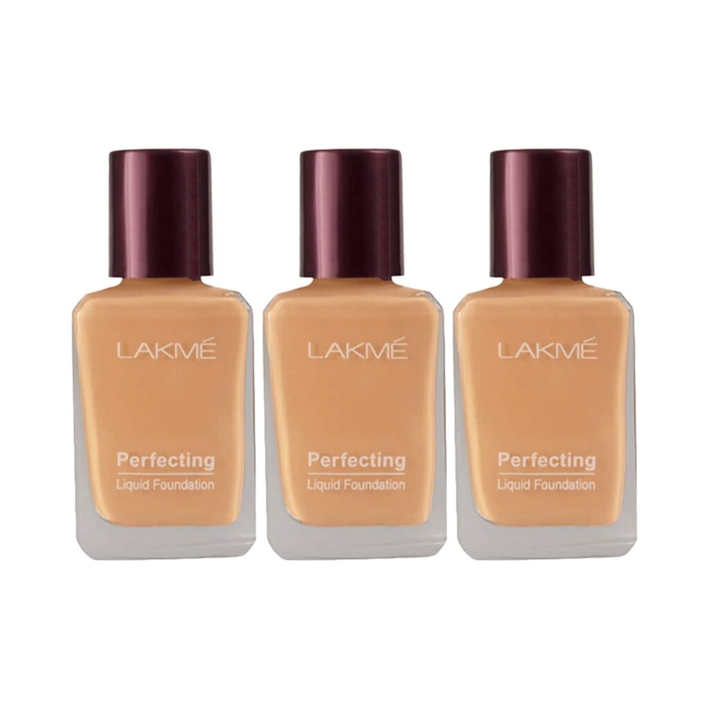 Lakme Perfecting Liquid Foundation Coral (27 ml) - (Pack Of 3) - Lakme