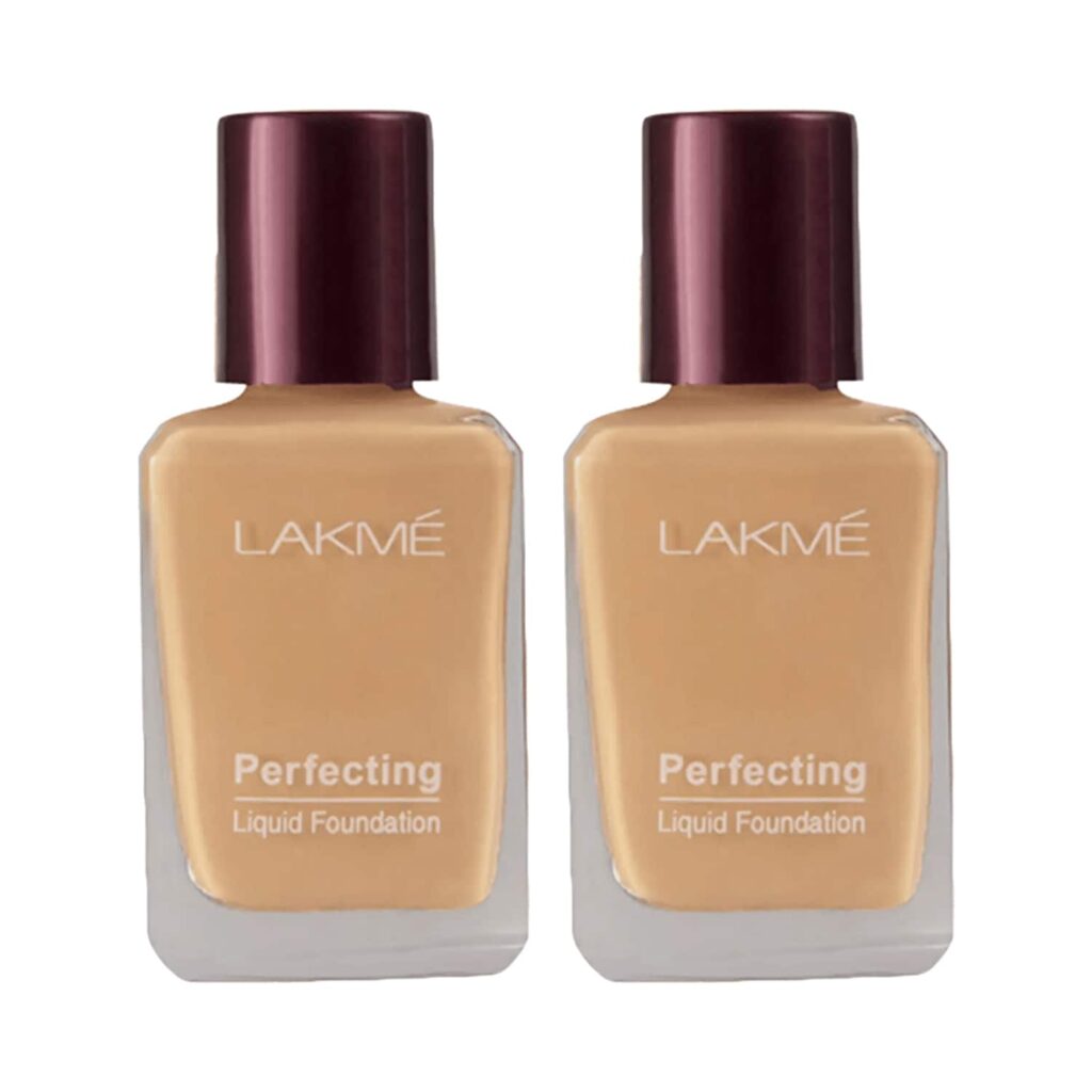 Lakme Perfecting Liquid Foundation Natural Pearl (27 ml) - (Pack of 2) - Lakme