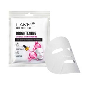 Lakme Skin Solutions Sheet Mask Brightening With Niacinamide (25ml) - Lakme