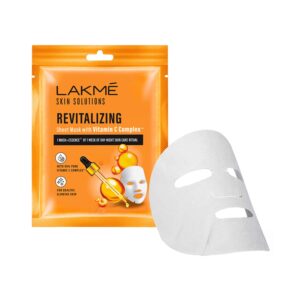 Lakme Skin Solutions Sheet Mask Revitalizing With Vitamin C (25ml) - Lakme