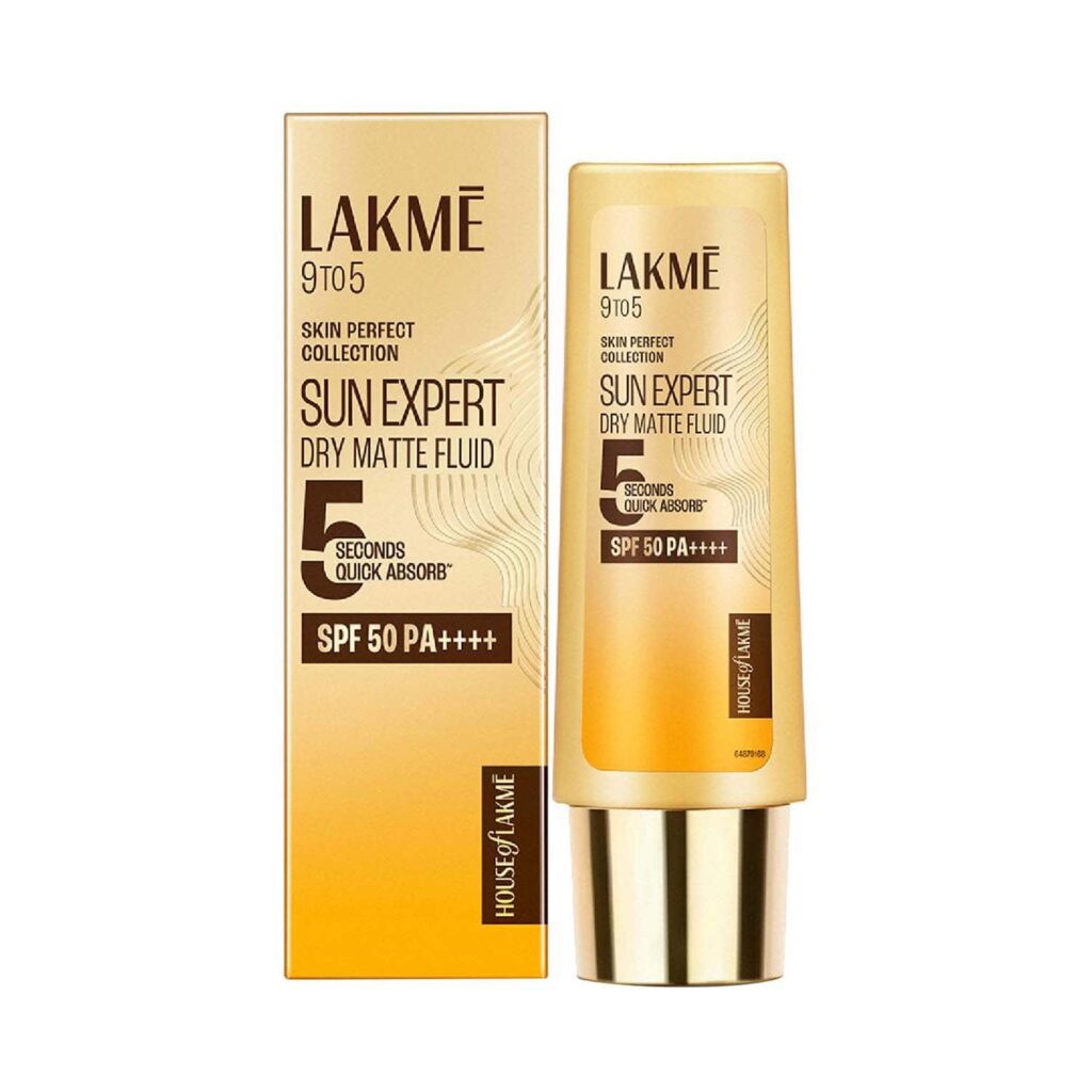 Lakme Sun Expert Dry Matte Fluid SPF 50 PA++++ Sunscreen (50 ml) - Lakme