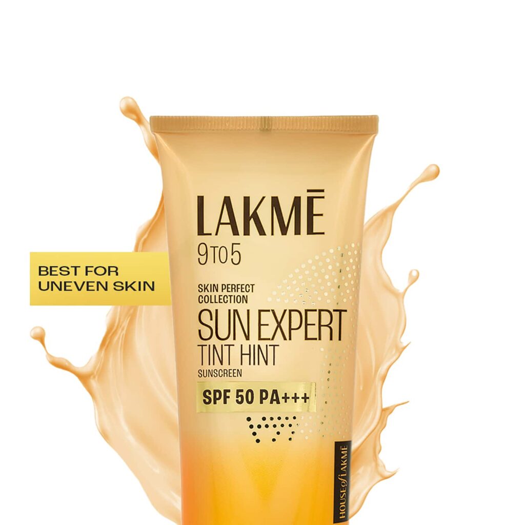 Lakme Tinted Sunscreen SPF 50 PA +++, UVA/B protection, for all dry, oily, normal skin (50 g) - Lakme