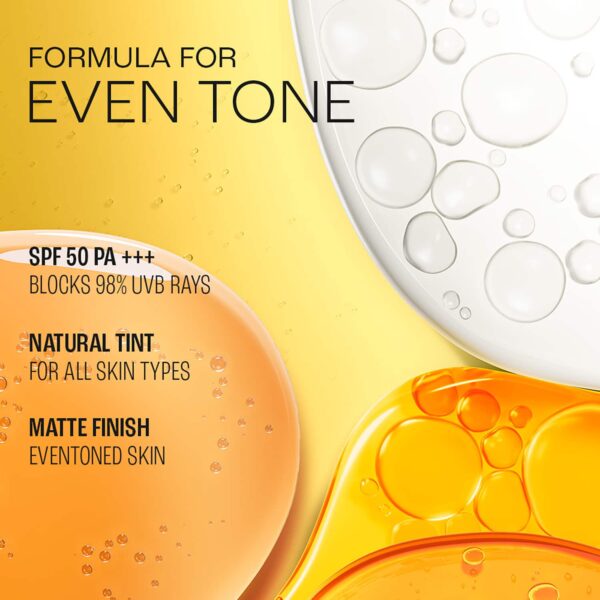 Lakme Tinted Sunscreen SPF 50 PA +++, UVA/B protection, for all dry, oily, normal skin (50 g) - Lakme