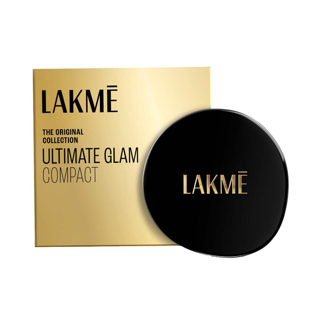 Lakme Ultimate Glam Compact Skin Lightening Compact Powder with Vitamin B3 - Beige Honey 05 (8 g) - Lakme
