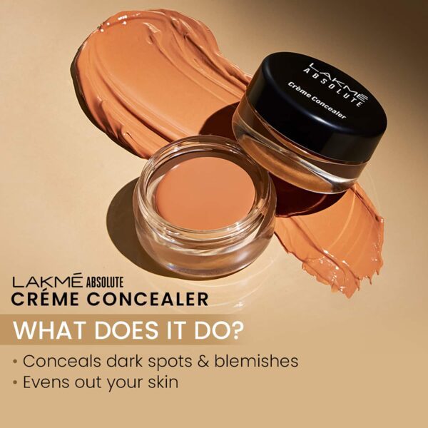 Lakme Unreal Cover Creme Concealer Lightweight & Hydrating - Cinnamon (3.9 g) - Lakme