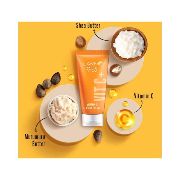 Lakme Vitamin C Brilliance Night Cream with Vitamin C (50g) - Lakme