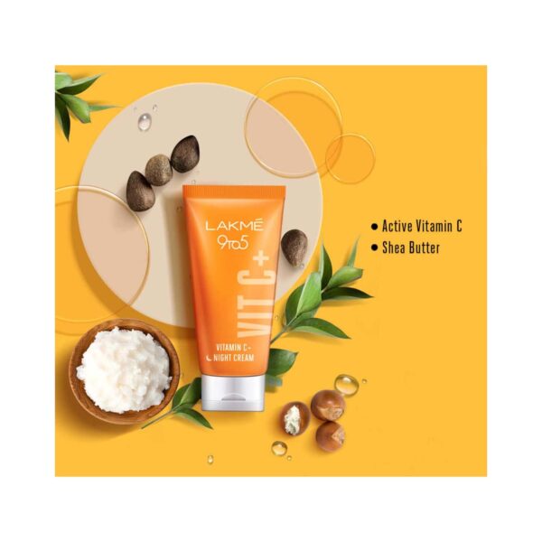 Lakme Vitamin C Brilliance Night Cream with Vitamin C (50g) - Lakme