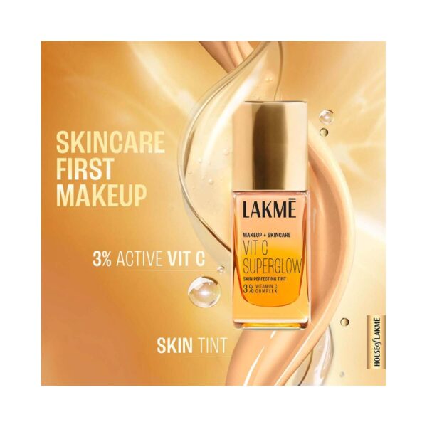 Lakme Vitamin C Combo - Warm Beige Skin Tint (25 ml) + Beige Compact + Beige Concealer - Lakme