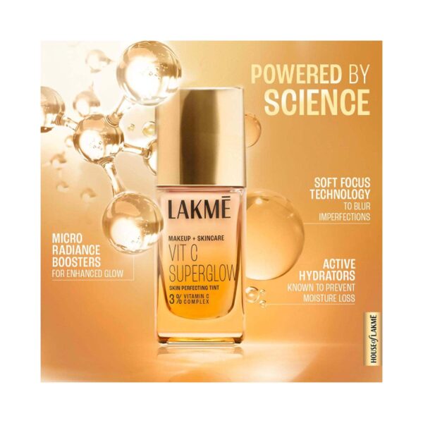 Lakme Vitamin C Combo - Warm Beige Skin Tint (25 ml) + Beige Compact + Beige Concealer - Lakme