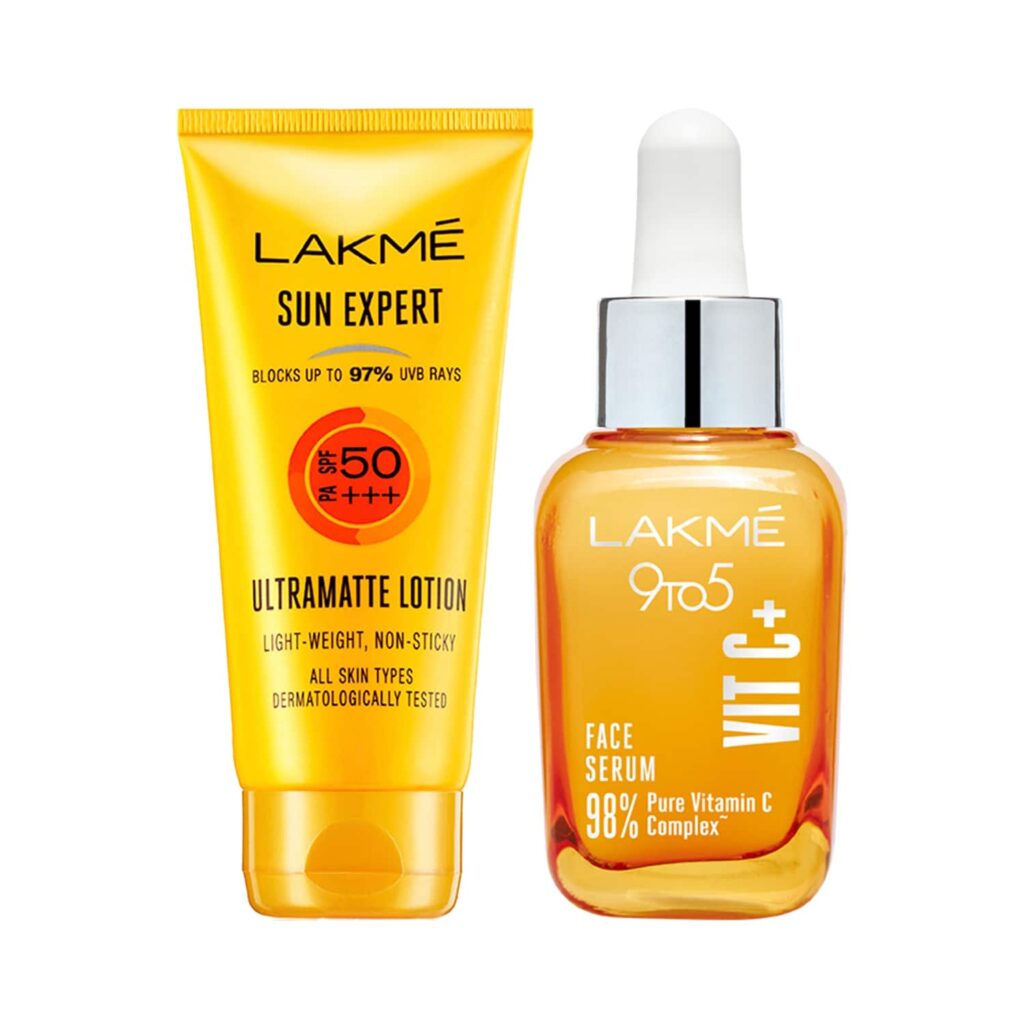 Lakme Vitamin C Serum & Matte Lotion Sunscreen - Lakme