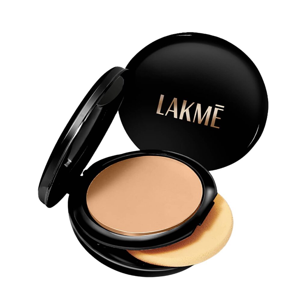 Lakme Xtraordin-airy Compact 2 In 1 Compact + Foundation Lightweight SPF17 - 03 Golden Medium (9 g) - Lakme