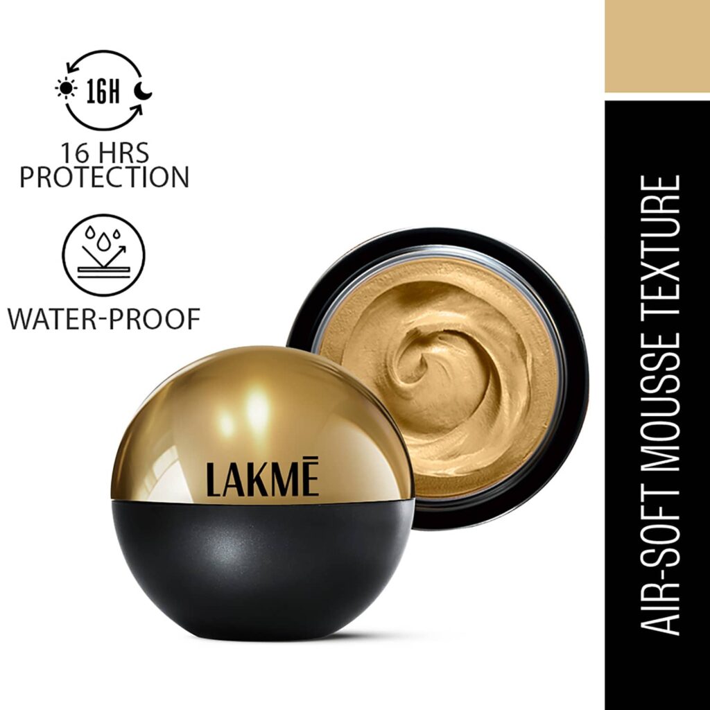 Lakme Xtraordin-airy Mattereal Mousse Foundation Matte Finish Has SPF8 - 01 Classic Ivory (25 g) - Lakme