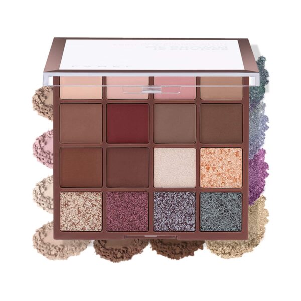 Lamel 16 Shades Of Burgundy Eyeshadow Palette (16 g) - Lamel