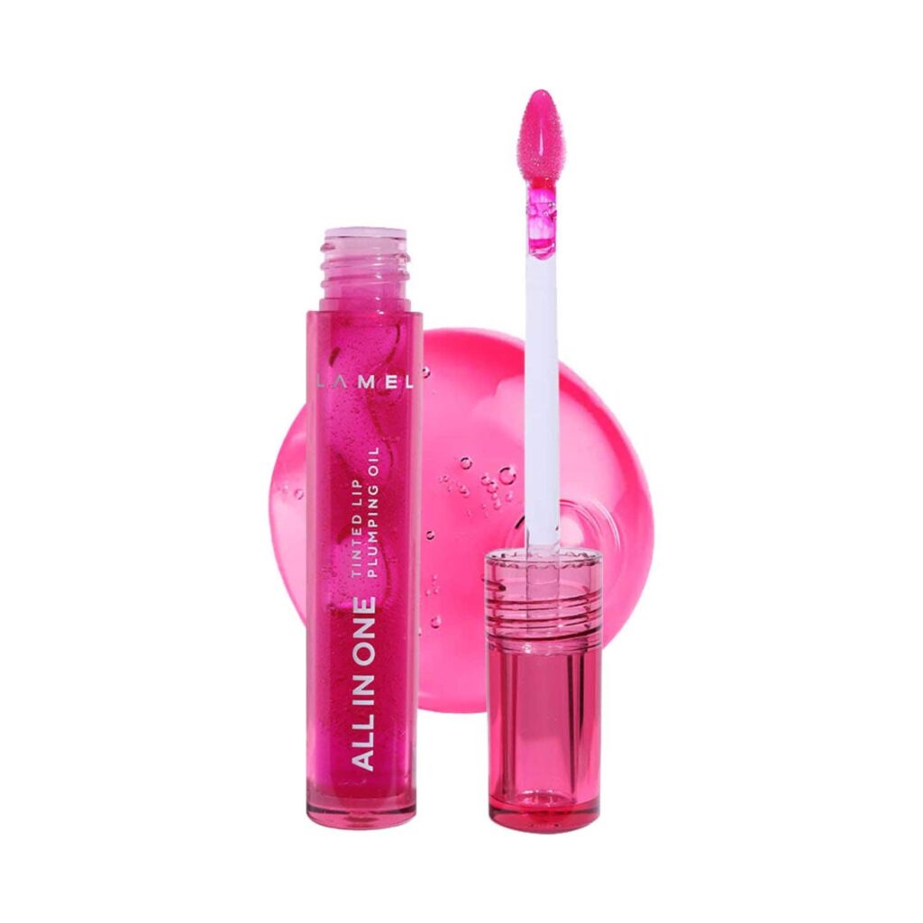 Lamel All In One Lip Tinted Plumping Oil - 404 Berry Ice (3 ml) - Lamel