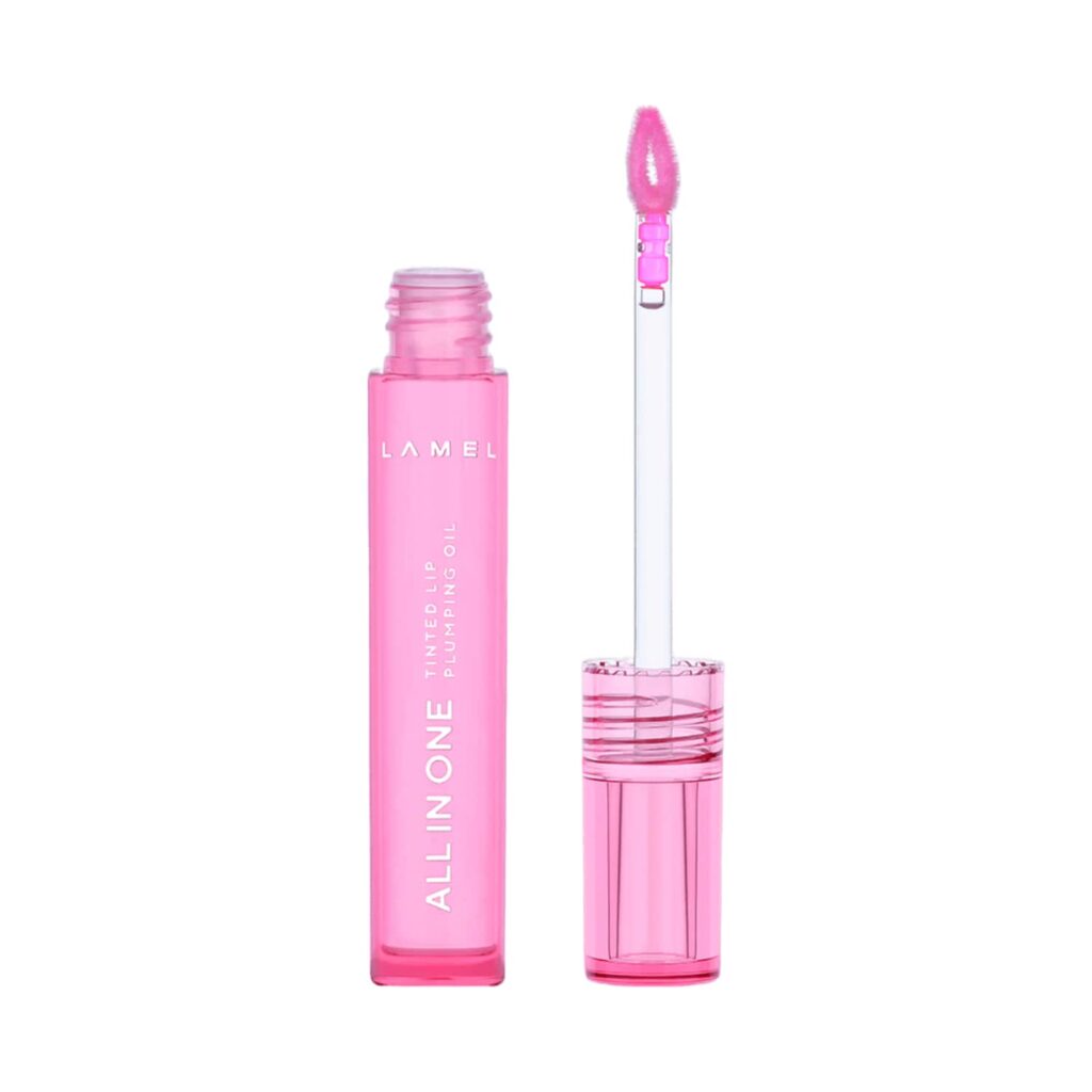 Lamel All In One Lip Tinted Plumping Oil - N 402 Pink Sparkle (3ml) - Lamel
