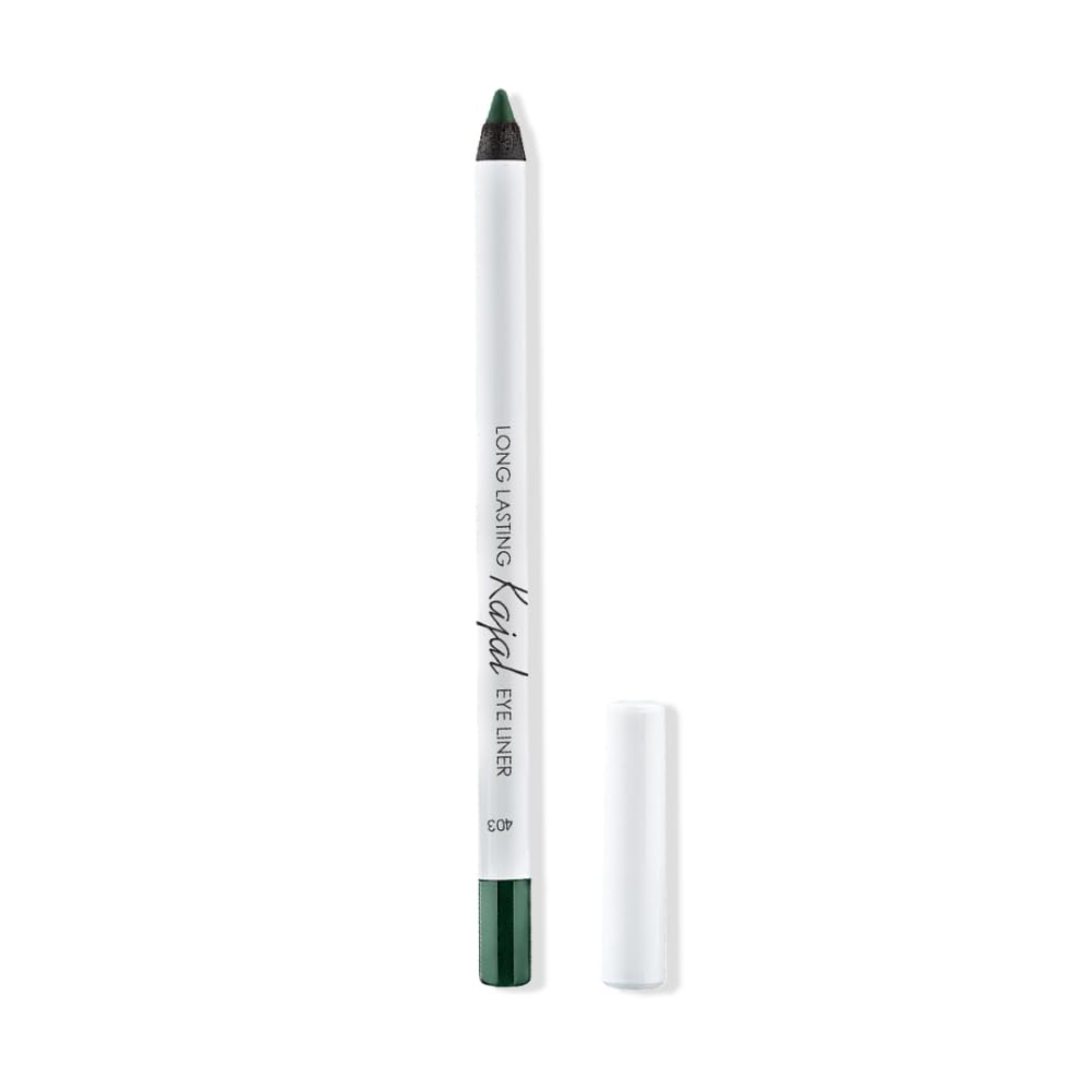 Lamel- Long lasting- Kajal Matte Eye Liner 403 - Green|Highly pigmented formula |Ultra long-lasting | Blends into a smokey look |Defines eyes beautifully |1.7gm