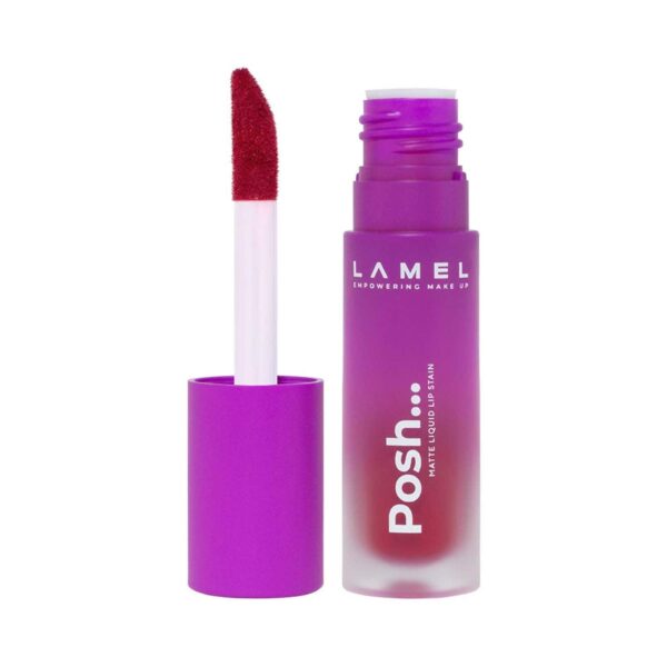 Lamel Posh Matte Liquid Lip Stain - 406 Ruby Red (4 g) - Lamel