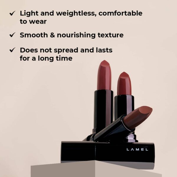 Lamel Silk Cover Silky Cream Lipstick - 404 Cream Rose (3.8g) - Lamel