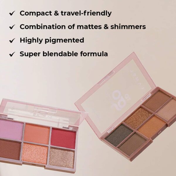 Lamel To Go Eyeshadow Palette - 404 Burgundy (6g) - Lamel