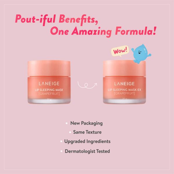 Laneige Grapefruit Lip Sleeping Mask Ex (20g) - Laneige