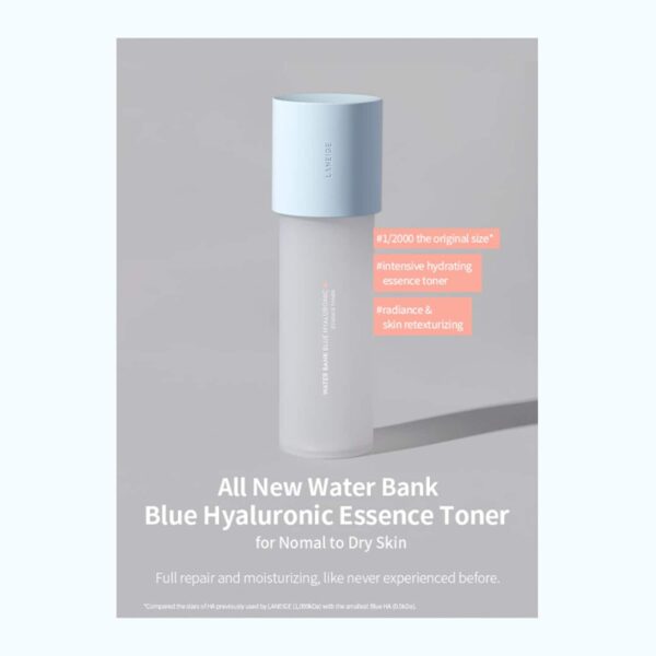Laneige Water Bank Blue Hyaluronic Essence Toner For Normal To Dry Skin (160ml) - Laneige