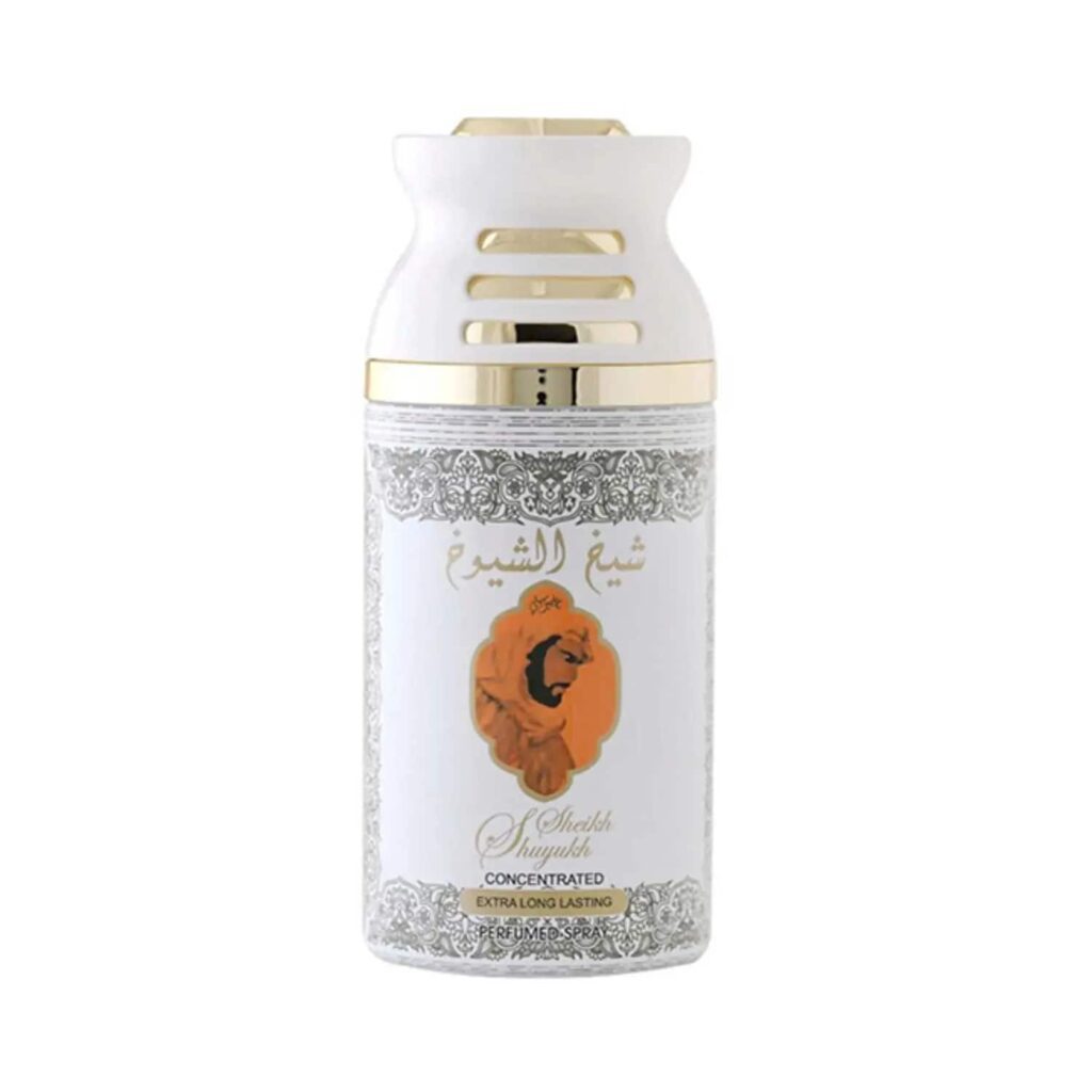Lattafa Sheikh Al Shuyukh Khususi Extra Long Lasting Concentrated Perfumed Deodorant Spray - (250ml) - Lattafa